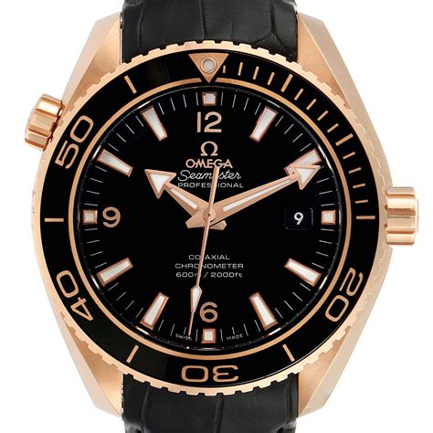 omega seamaster planet ocean rose gold replica|omega planet ocean used.